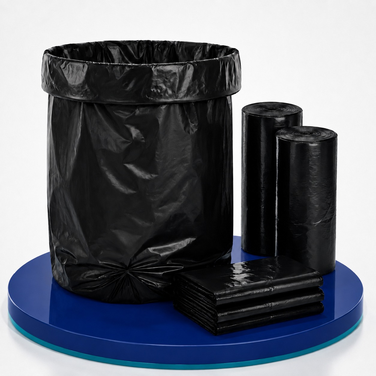 Medium black trash bags